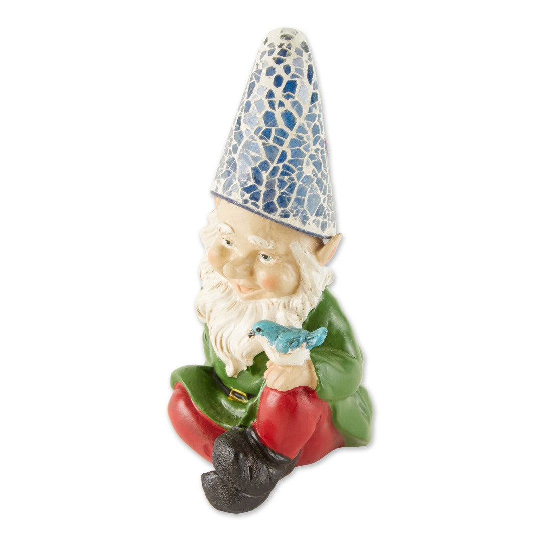 Cheery Gnome Solar Statue 