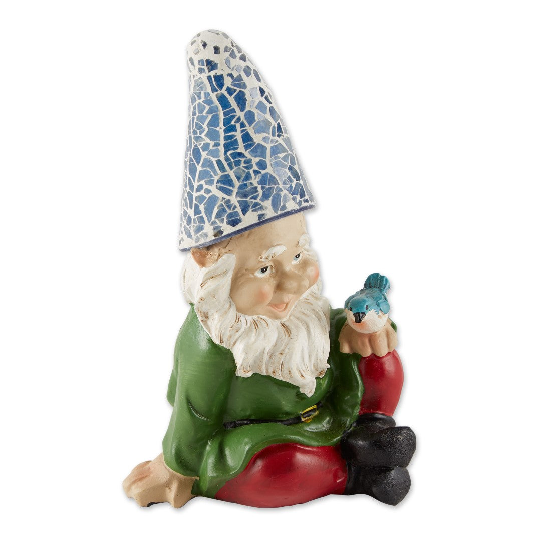 Cheery Gnome Solar Statue 