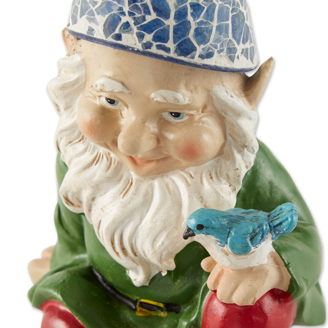 Cheery Gnome Solar Statue 