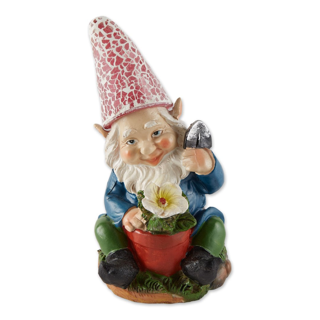 Gardening Gnome Solar Statue 