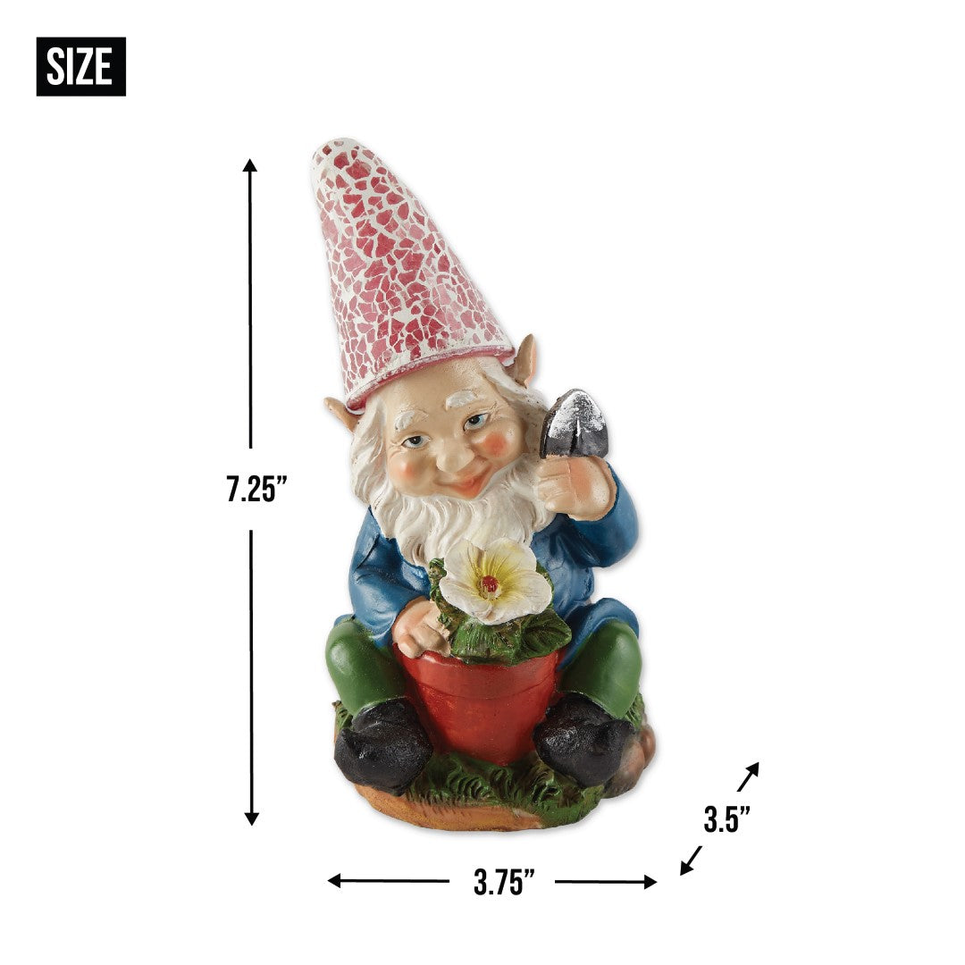 Gardening Gnome Solar Statue 