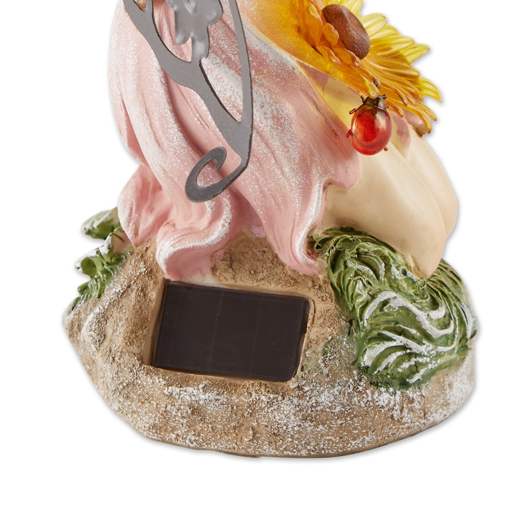 Garden Blooms Fairy Solar Statue 