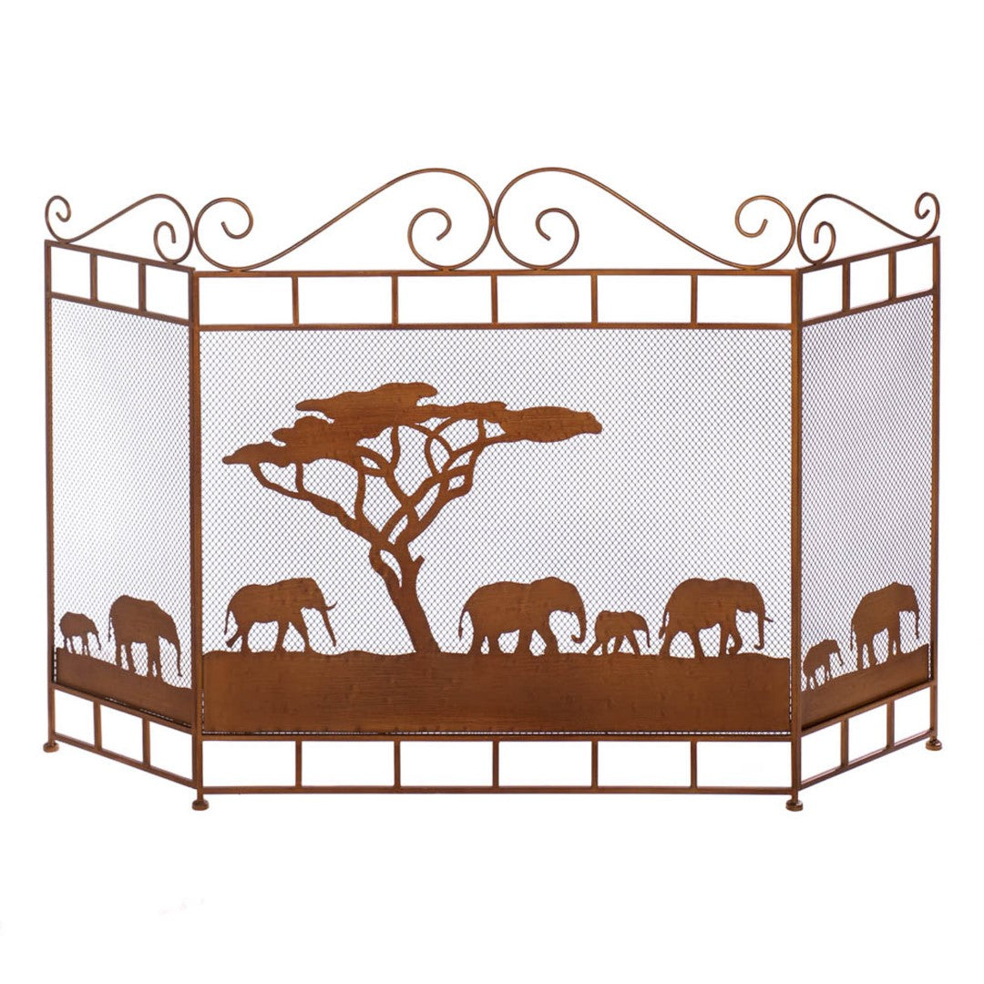 Wild Savannah Fireplace Screen 