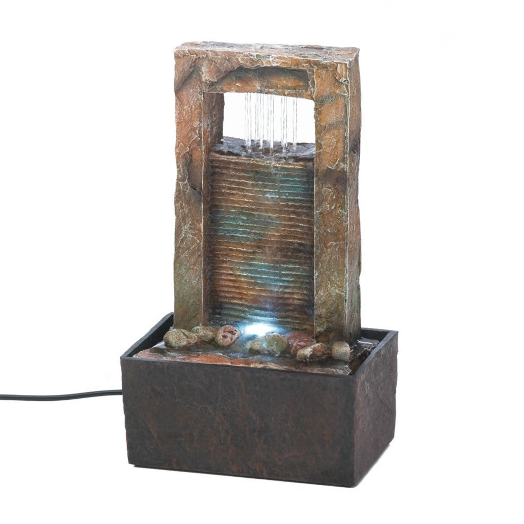 Cascading Water Tabletop Fountain (Incl. Pump) 