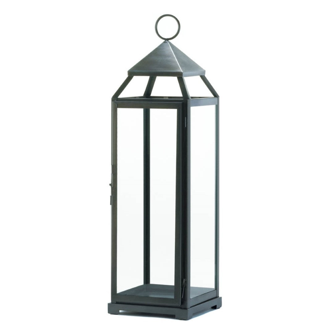 Brushed Silver Extra Tall Lantern 