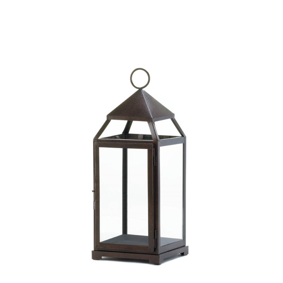 Large Bronze Contemporary Lantern 