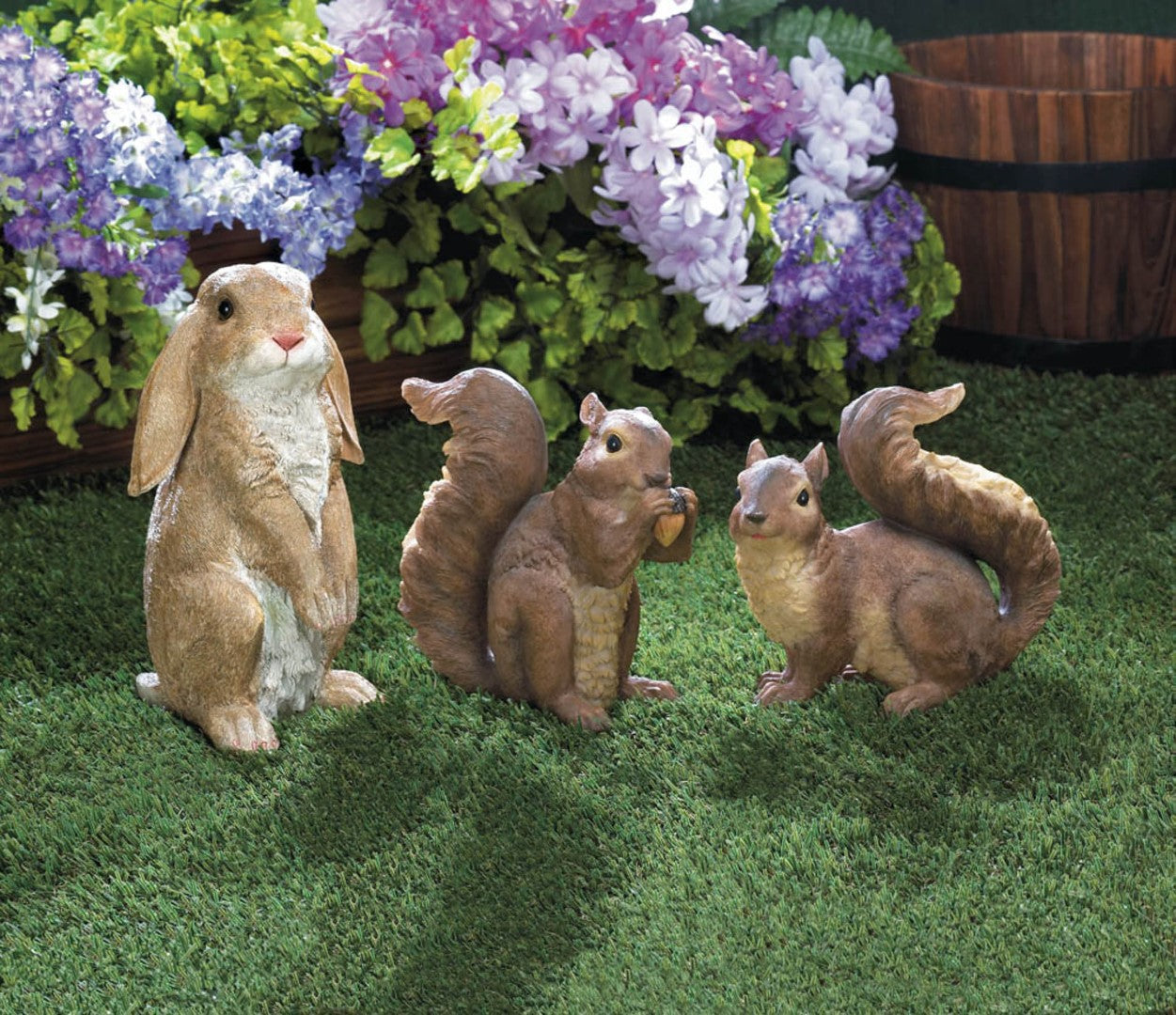 Curious Rabbit Garden Statue 