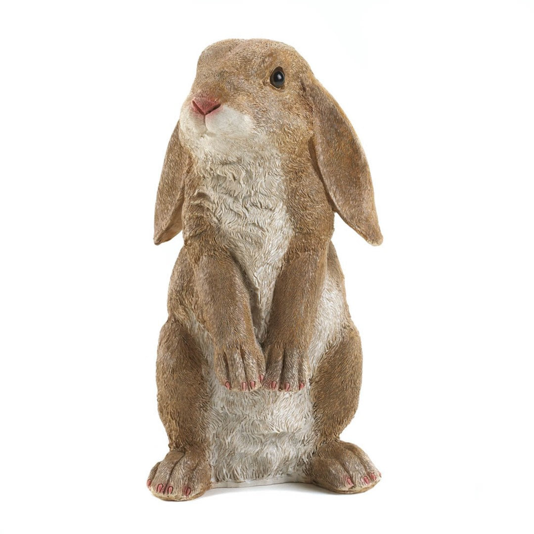 Curious Rabbit Garden Statue 