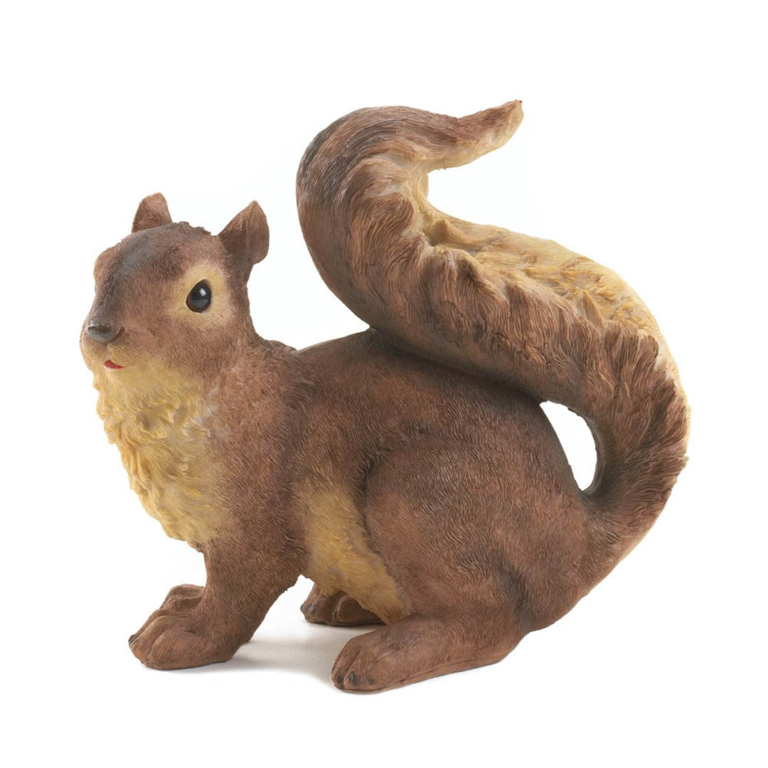 Curious Squirrel Garden Statue 