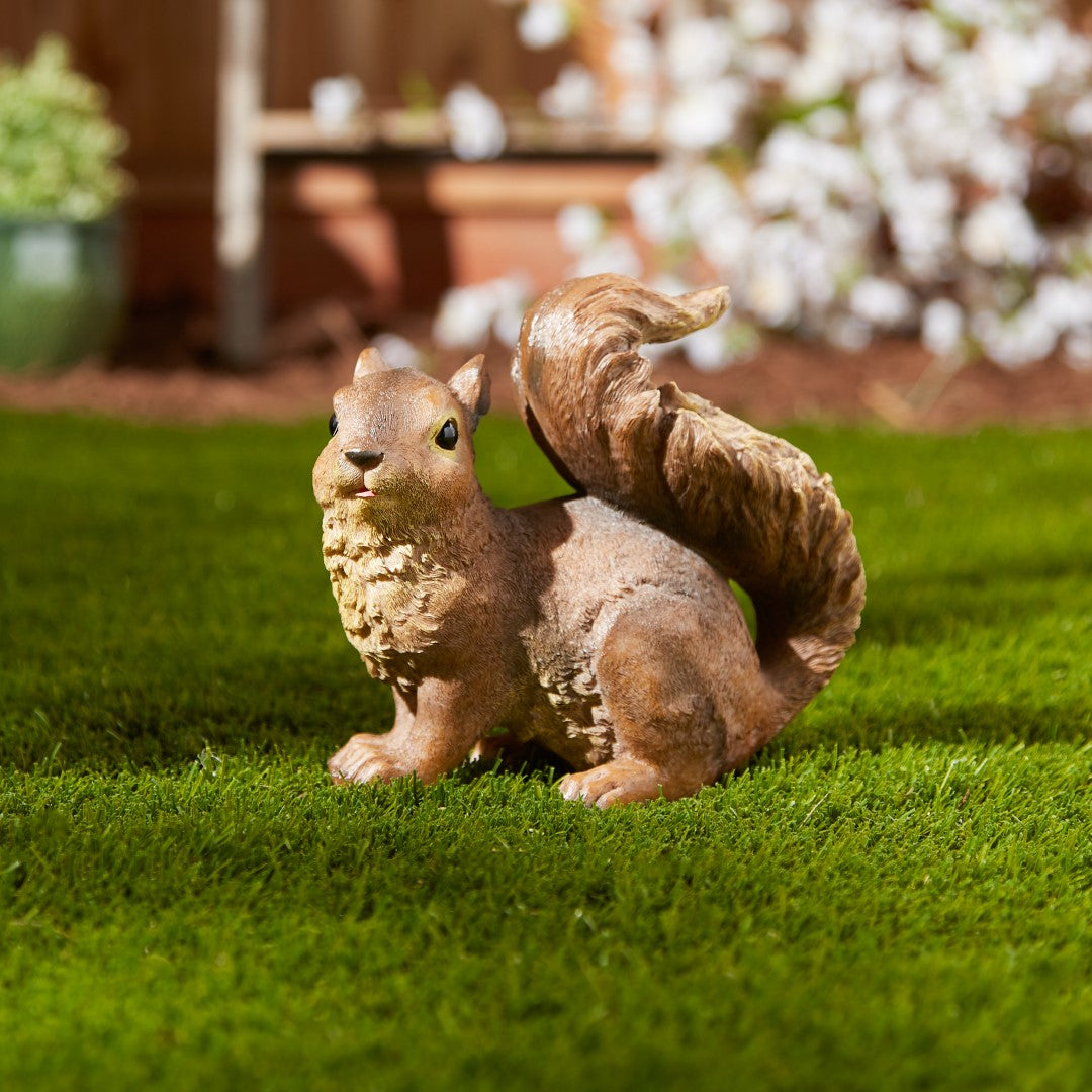 Curious Squirrel Garden Statue 