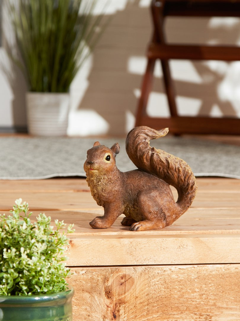 Curious Squirrel Garden Statue 