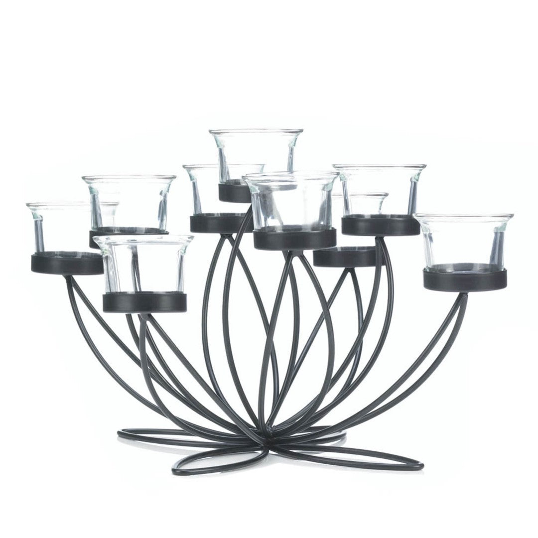 Iron Bloom Candle Centerpiece 