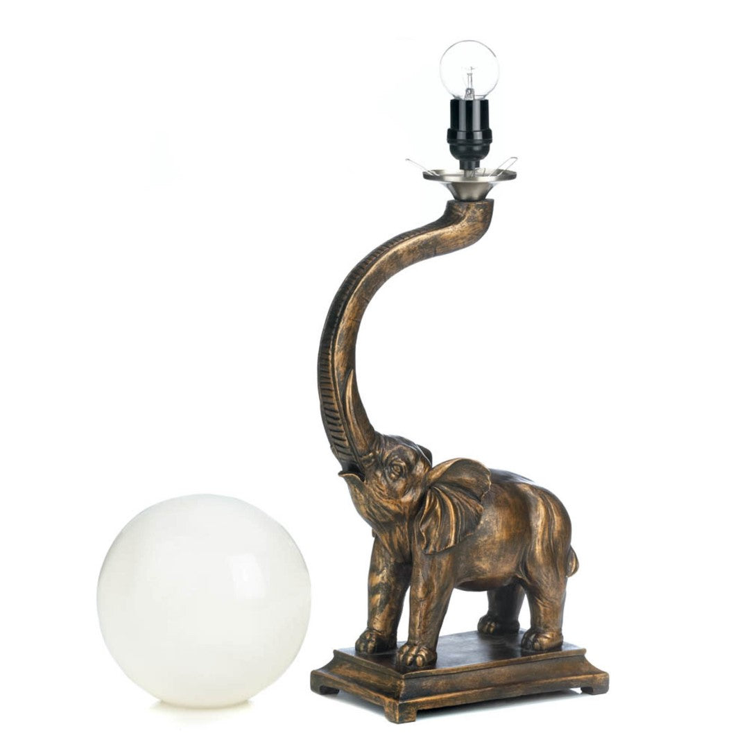 Trumpeting Elephant Lamp 