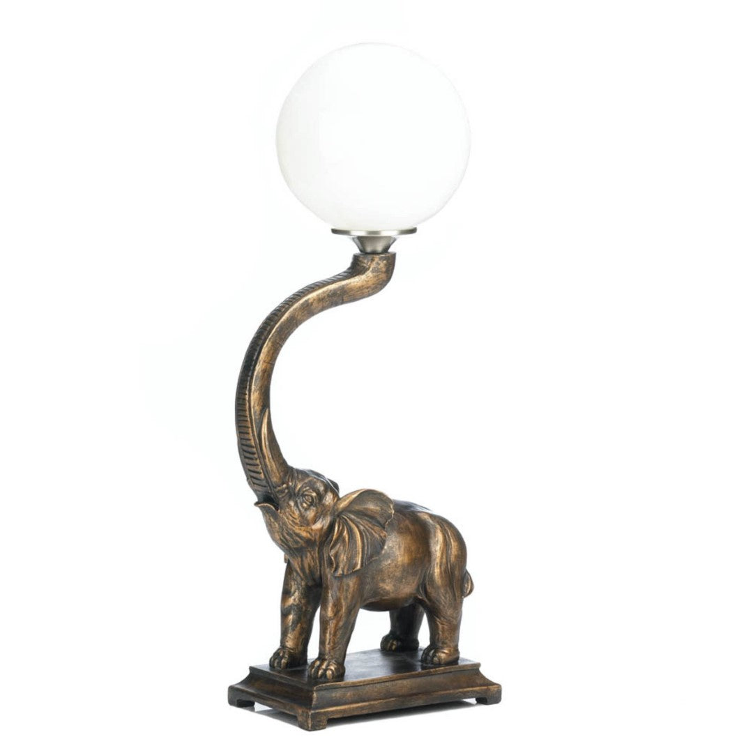 Trumpeting Elephant Lamp 