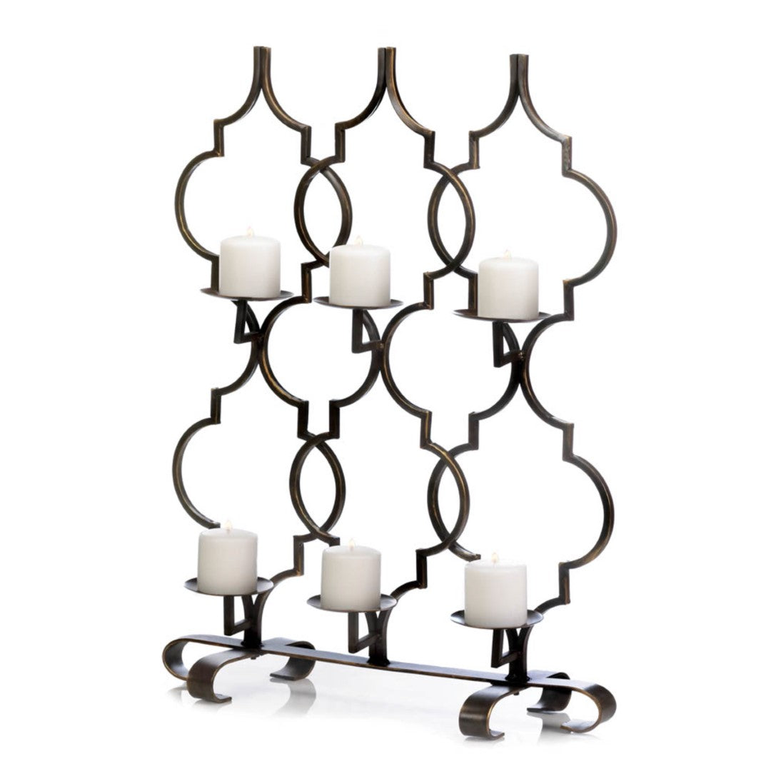 Moroccan Trellis Candleholder 