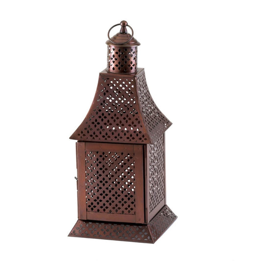 Labyrinth Pewter Lantern 