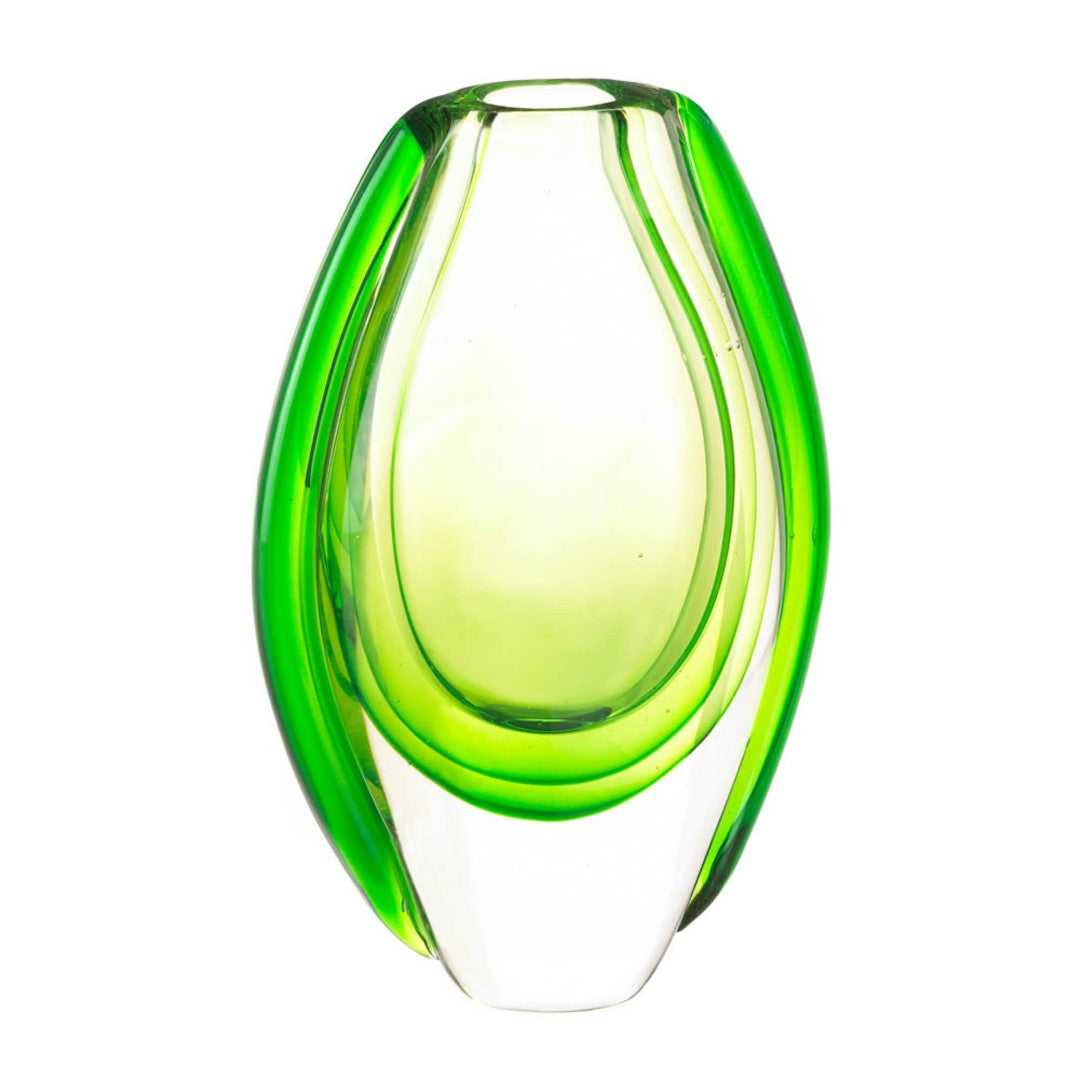 Emerald Art Glass Vase 