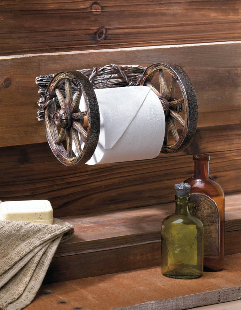 Wagon Wheel Toilet Paper Holder 