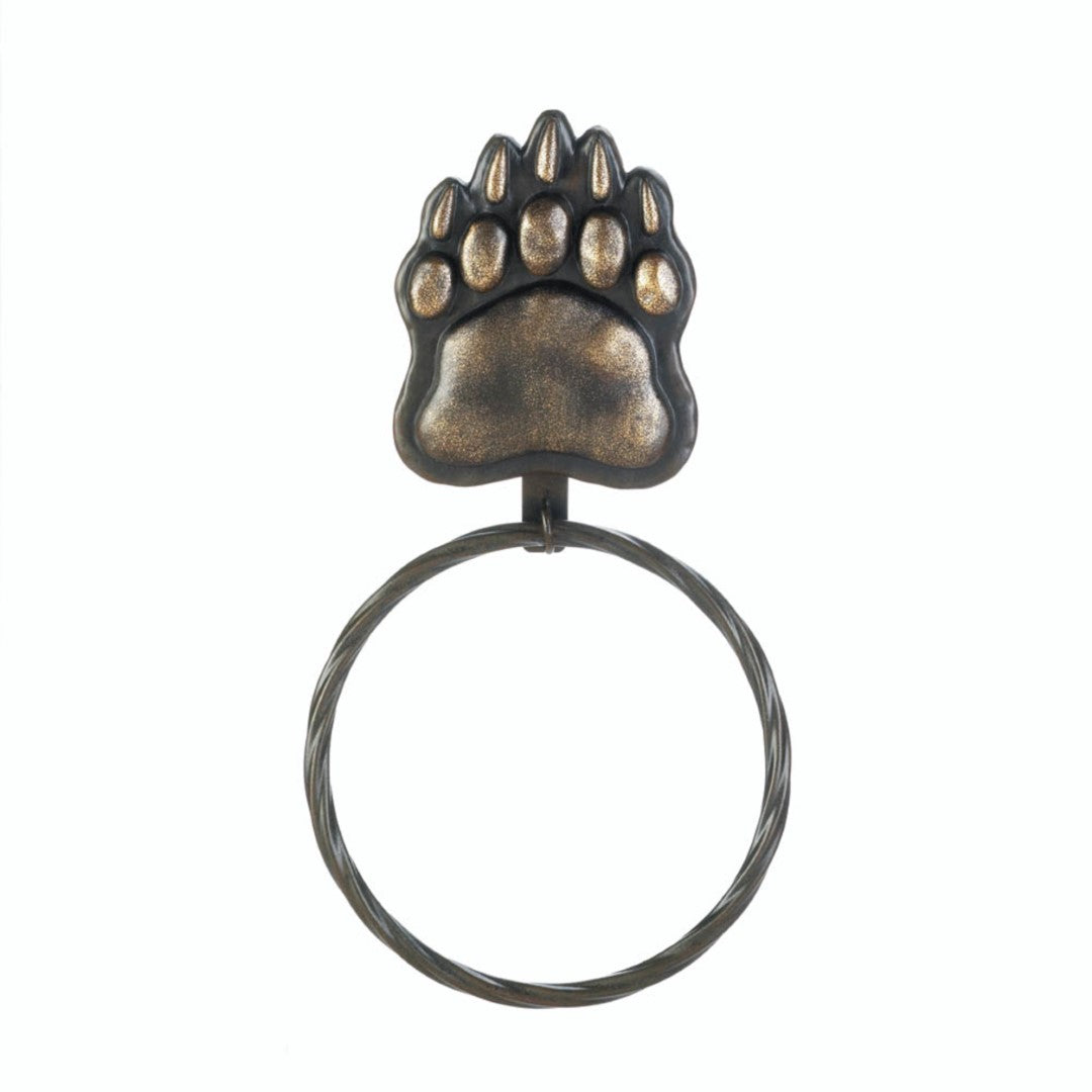 Iron Bear Paw Towel Ring 