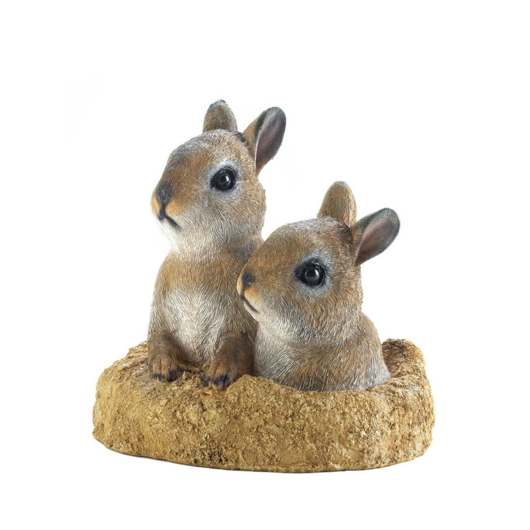 Peek-A-Boo Garden Bunnies Decor 