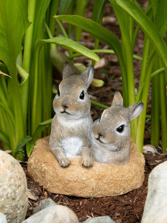 Peek-A-Boo Garden Bunnies Decor 