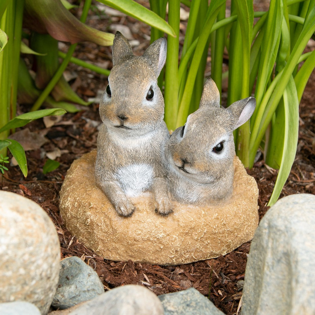 Peek-A-Boo Garden Bunnies Decor 