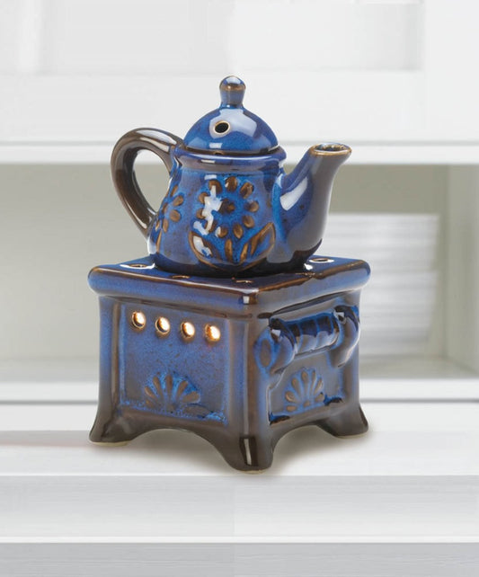 Blue Teapot Stove Oil Warmer 