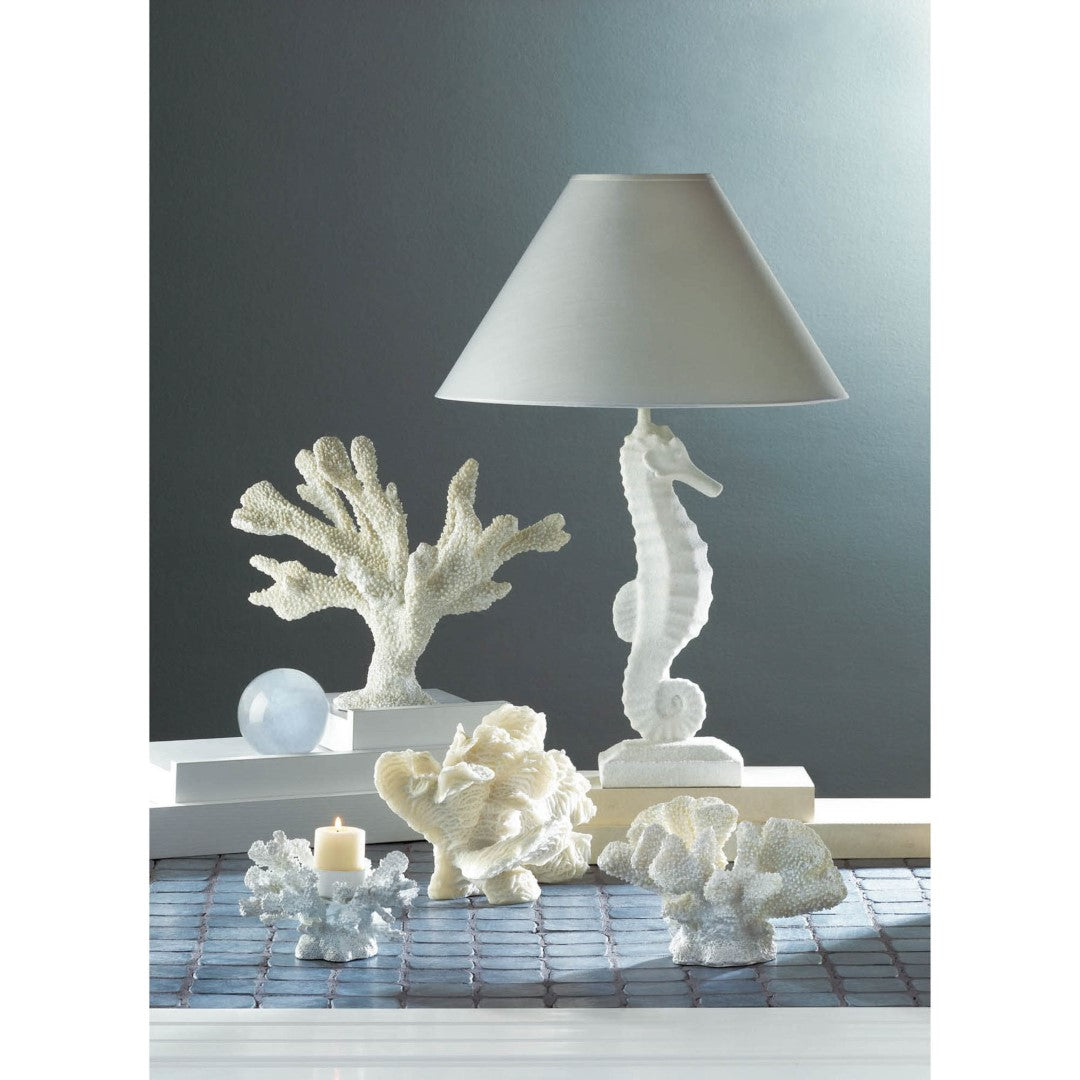 White Seahorse Table Lamp 