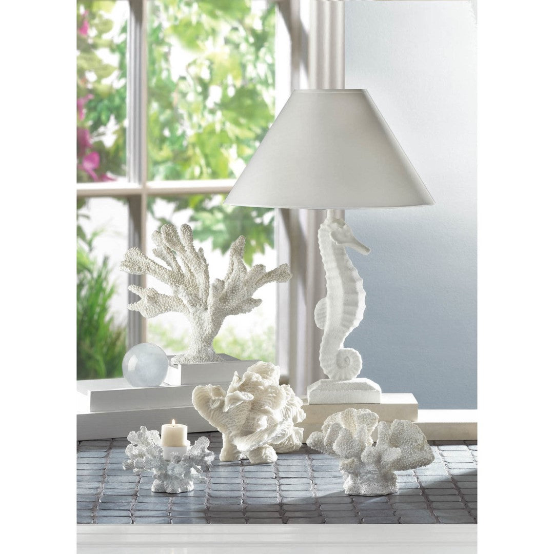 White Seahorse Table Lamp 