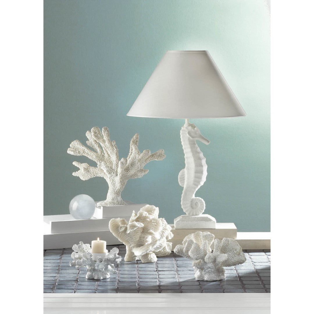 White Seahorse Table Lamp 