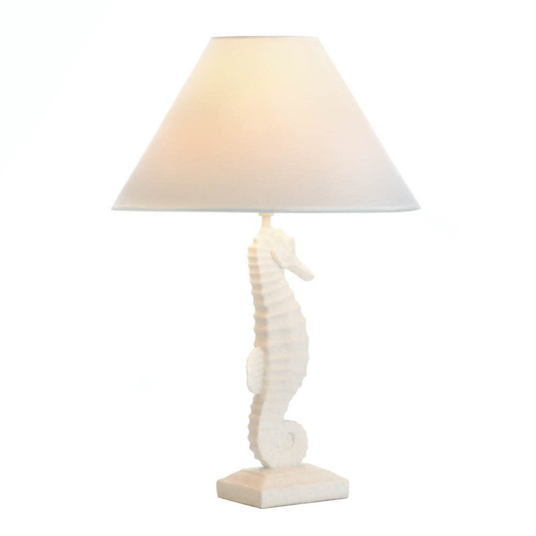 White Seahorse Table Lamp 