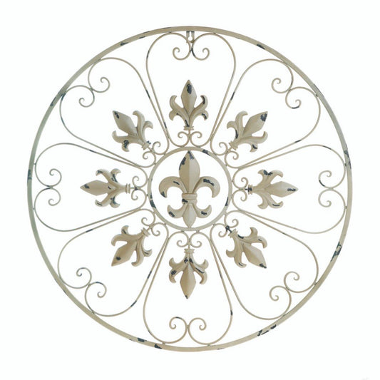 Circular Fleur De Lis Wall Decor 