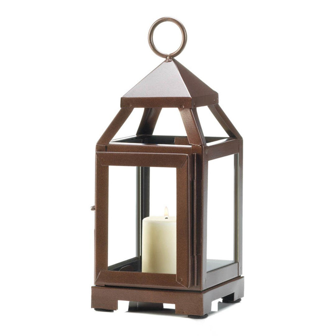 Copper Mini Contemporary Lantern 