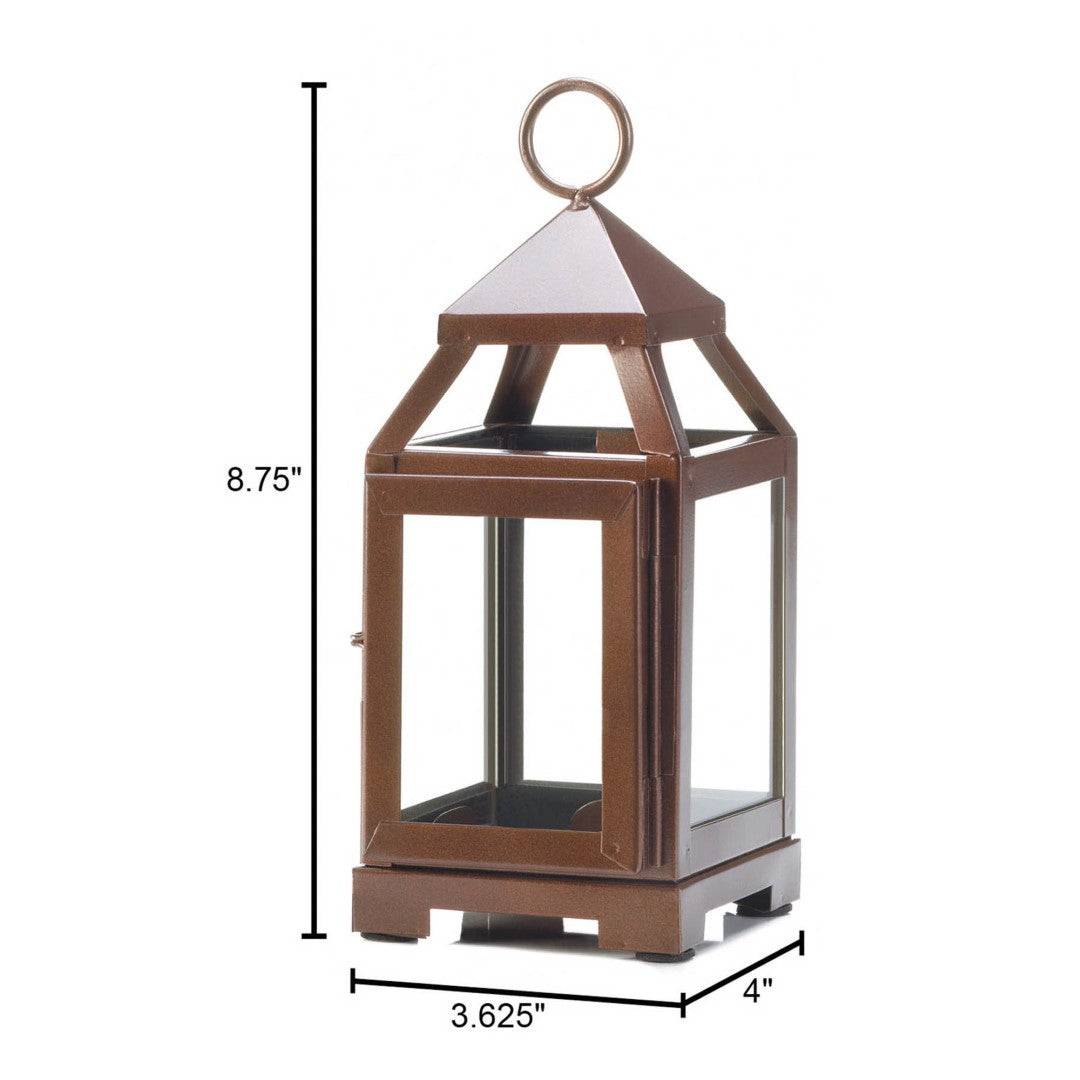 Copper Mini Contemporary Lantern 