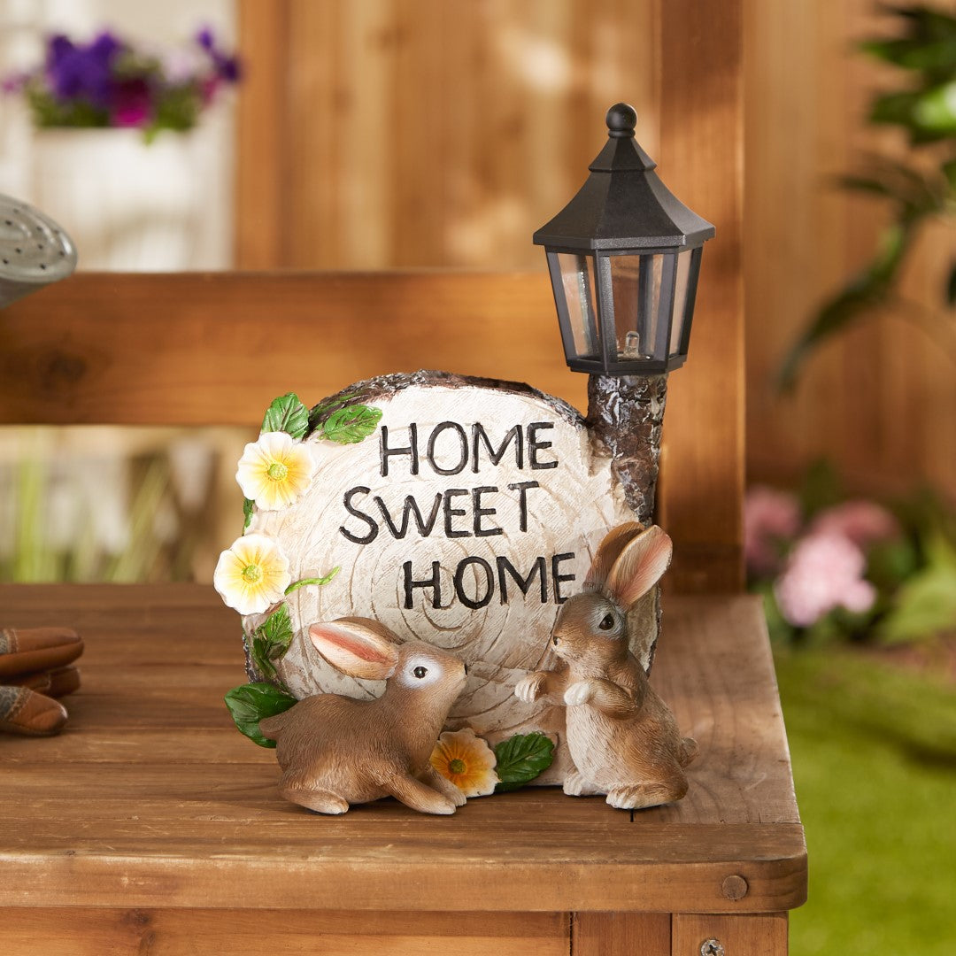 Solar Home Sweet Home Bunnies 