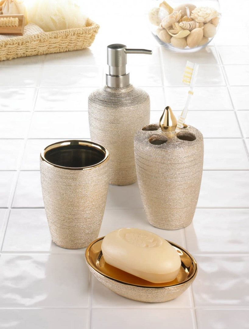 Golden Shimmer Bath Accessories 