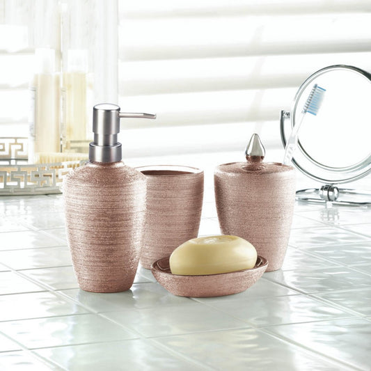 Rose Golden Shimmer Bath Accessories 