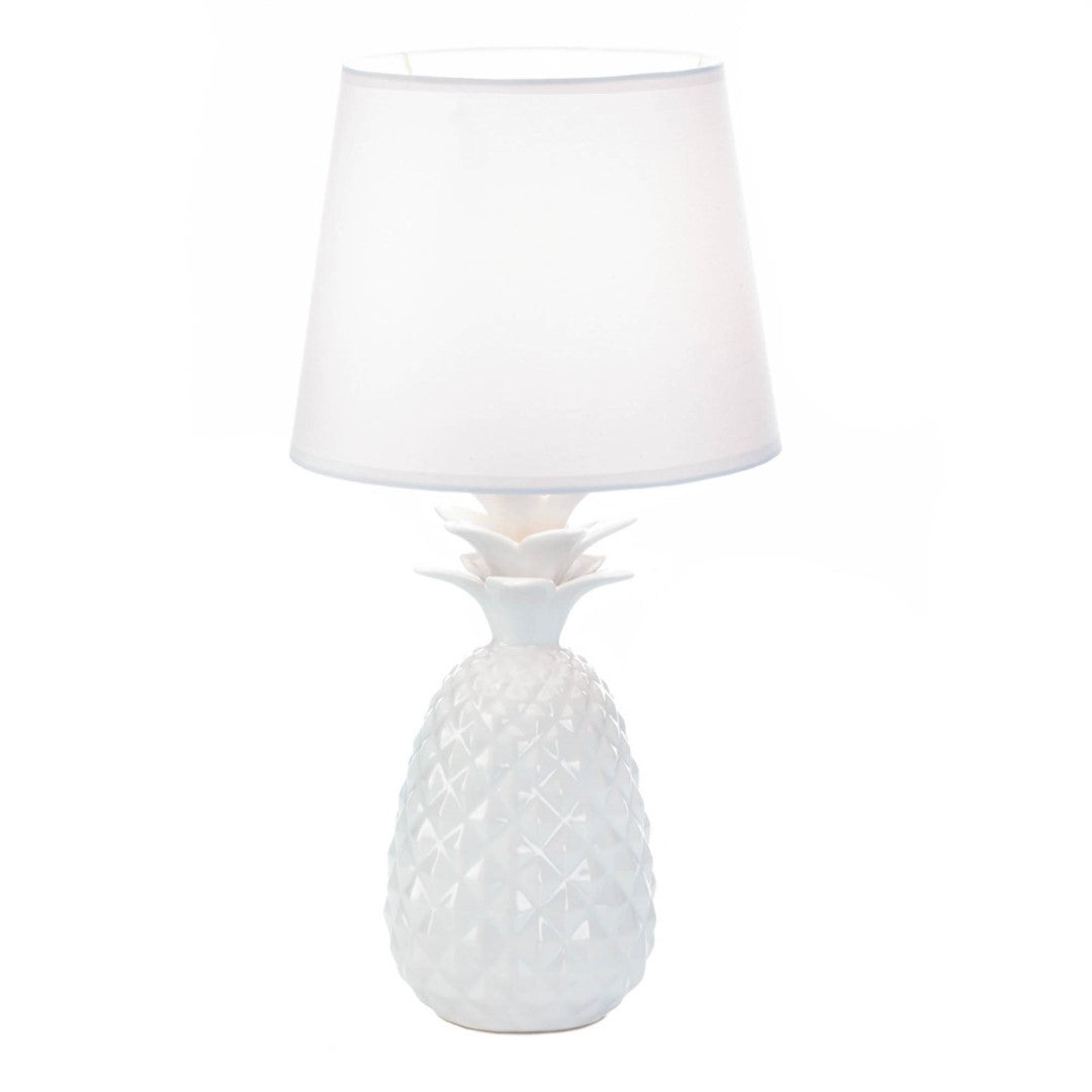 White Pineapple Table Lamp 