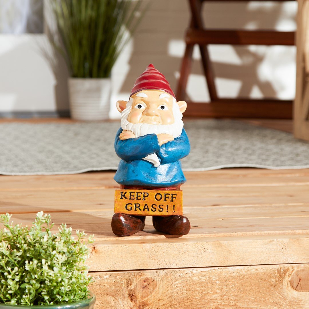 Keep Off Grass Grumpy Gnome 