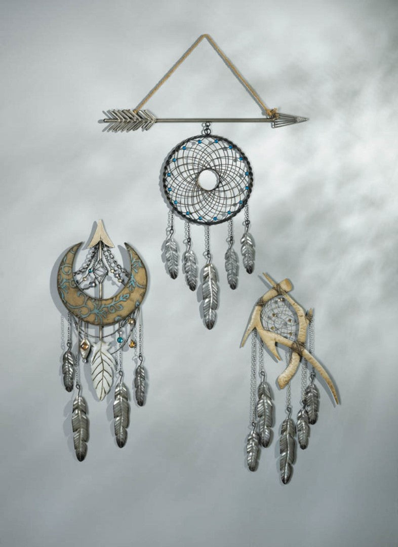 Crescent Moon Dreamcatcher Wall Decor 