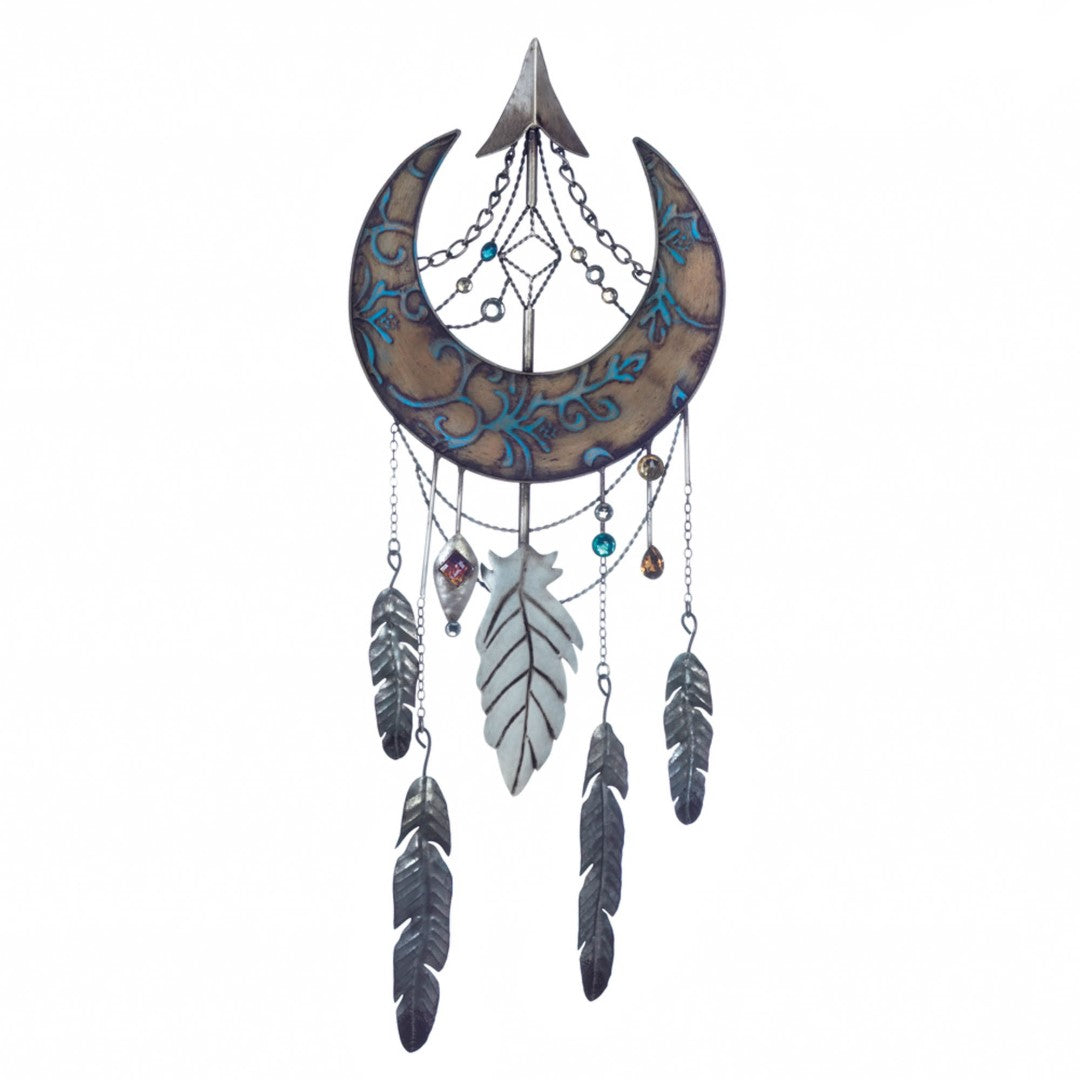 Crescent Moon Dreamcatcher Wall Decor 