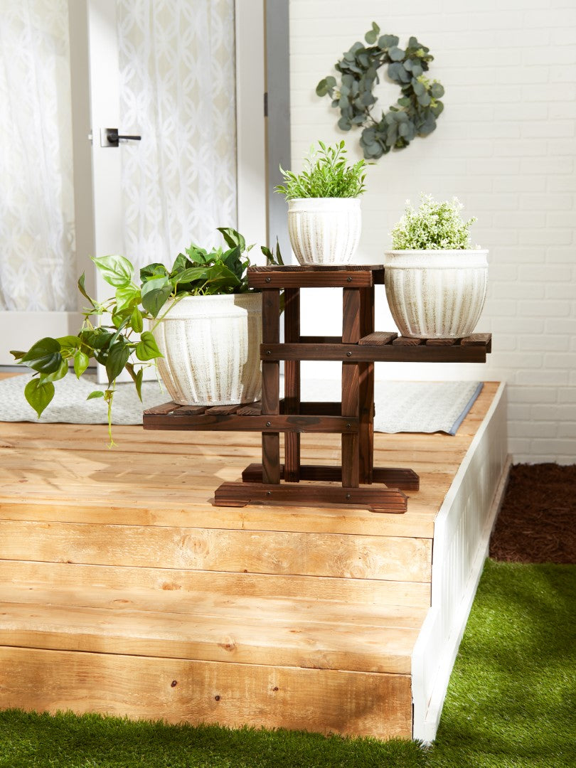 Zigzag Pallet Plant Stand 