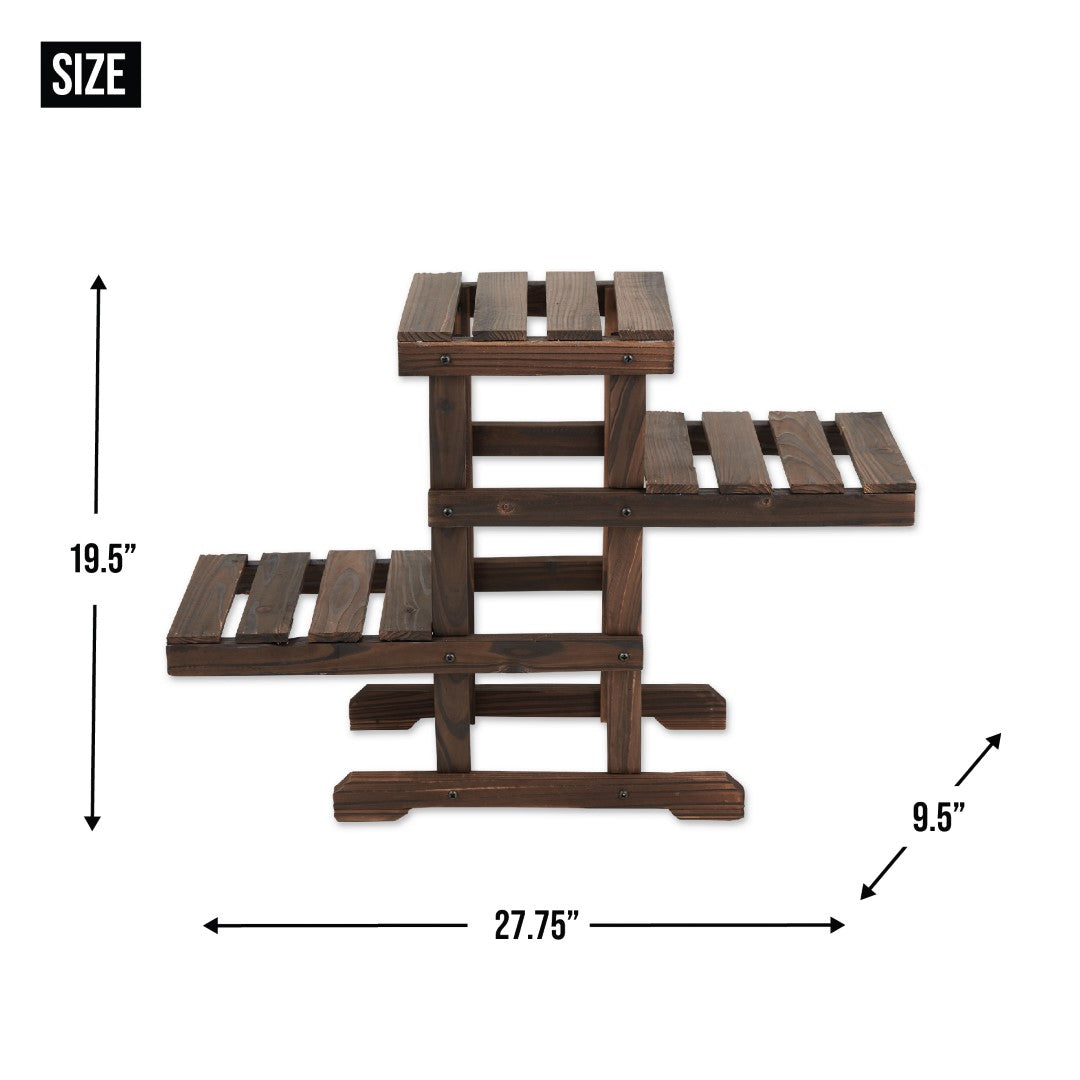 Zigzag Pallet Plant Stand 