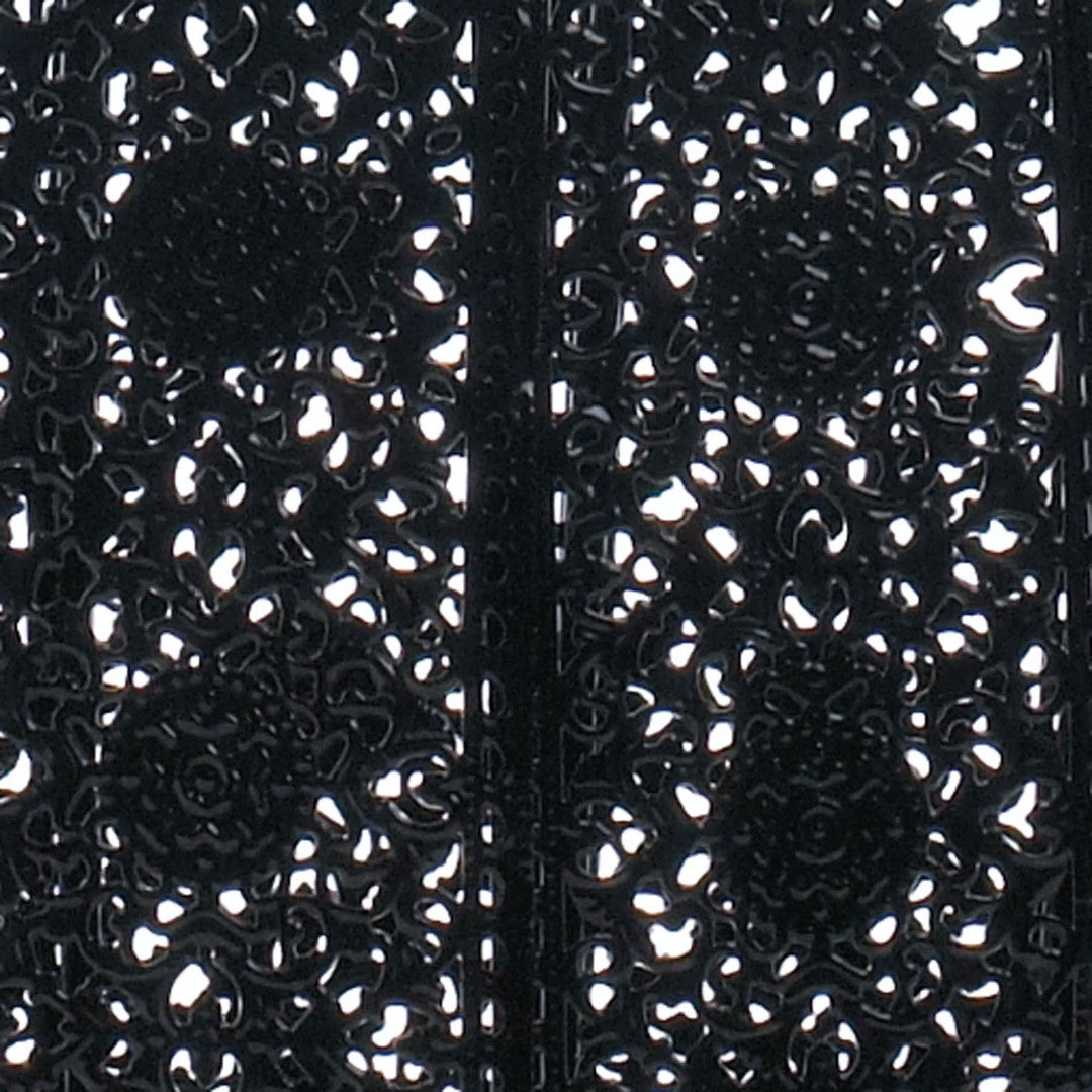 Black Moroccan Lace Stool 
