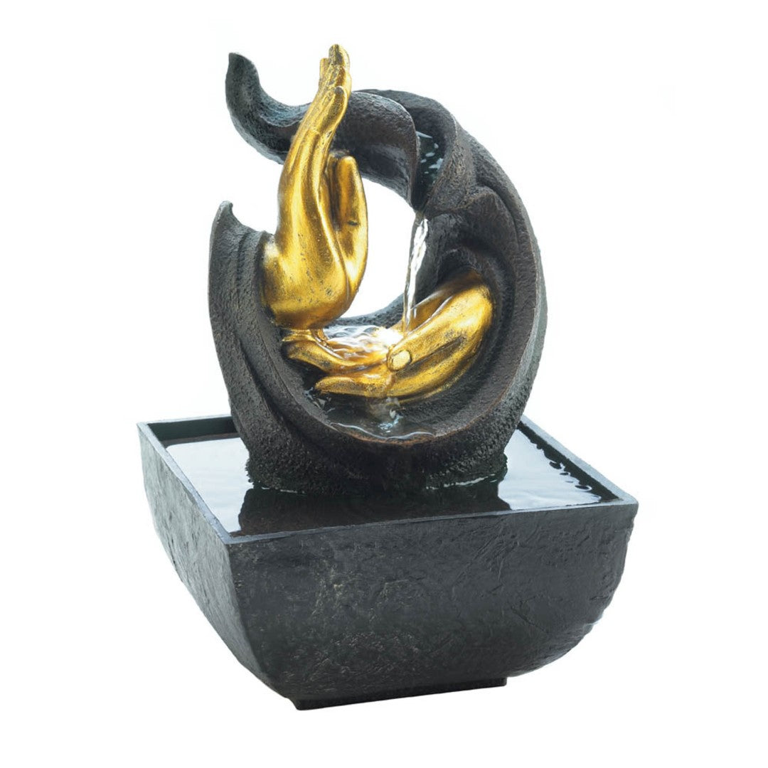 Golden Hands Accent Tabletop Fountain (Incl. Pump) 