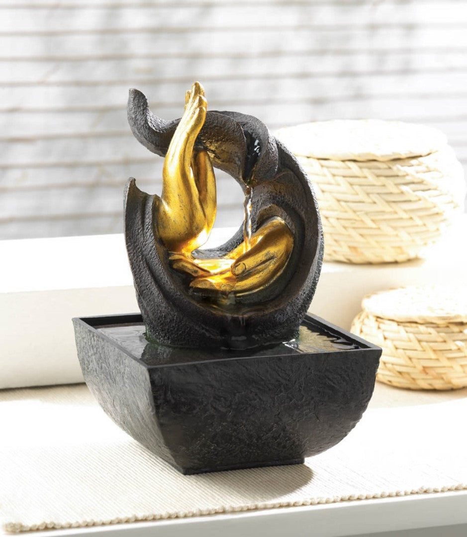 Golden Hands Accent Tabletop Fountain (Incl. Pump) 