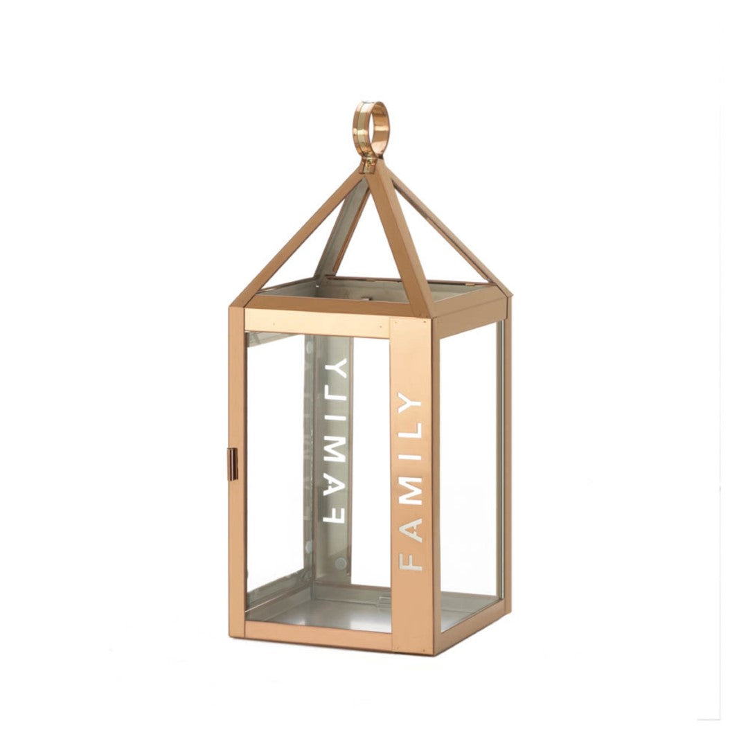 Rose Metal Frame Family Lantern 