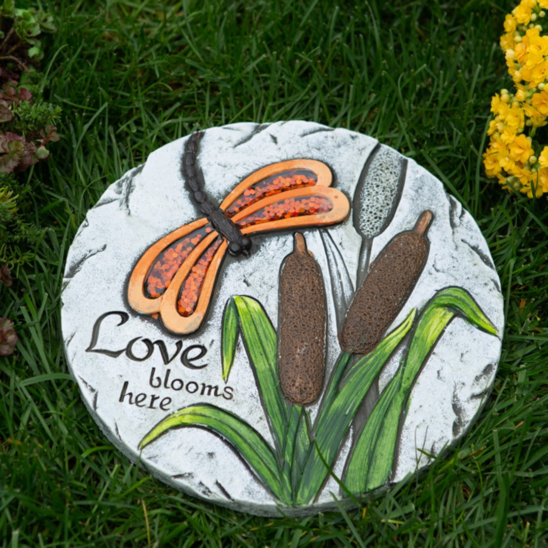 Love Blooms Here Stepping Stone 