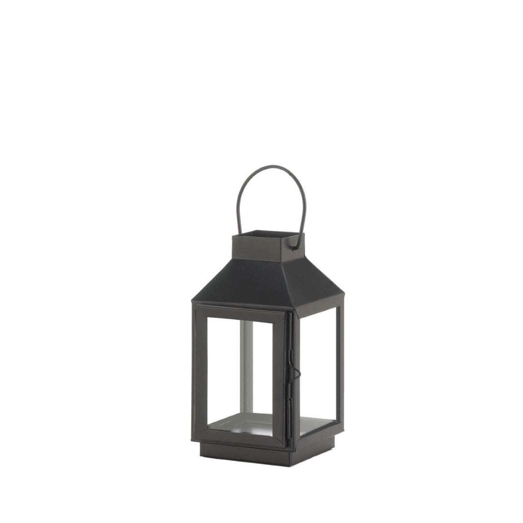 Mini Square Top Black Lantern 