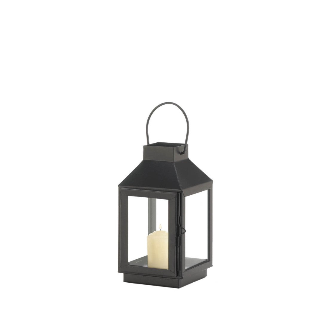 Mini Square Top Black Lantern 